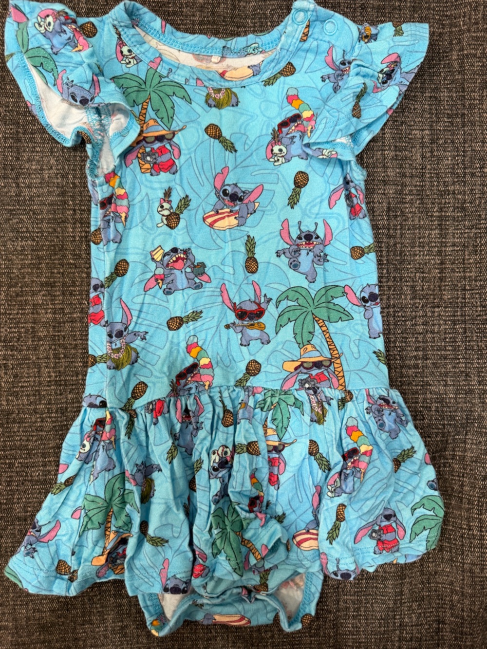 Posh Peanut Lilo & Stitch Twirl Bodysuit 6-12 mos